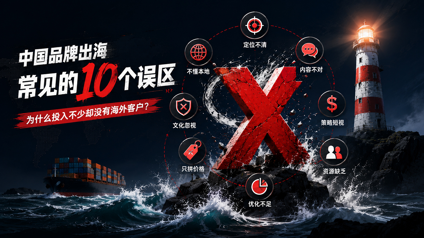 中国品牌出海常见的10个误区：为什么投入不少却没有海外客户？